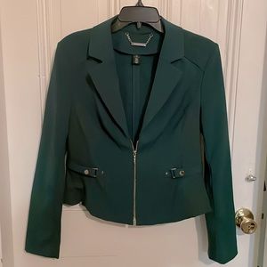 White House Black Market Green Jacket